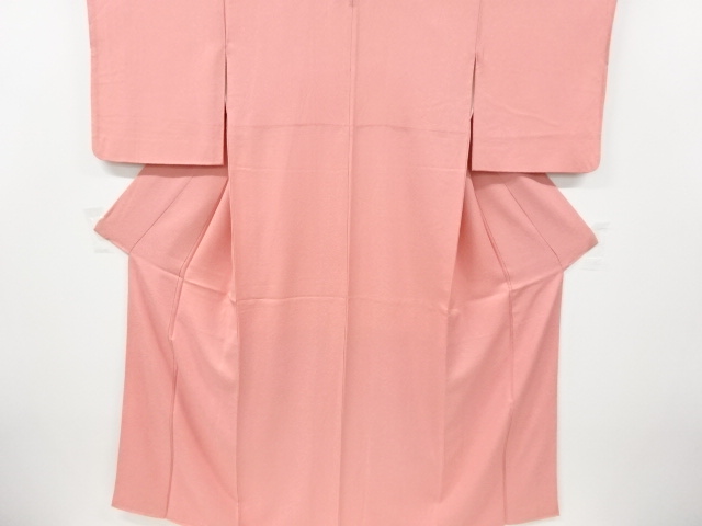 リサイクル　織り柄一つ紋色無地着物